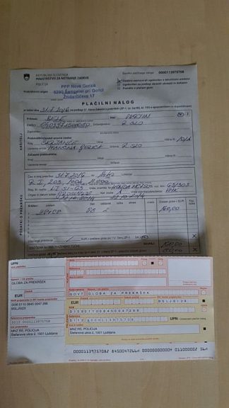 Neupoštevanje talnih označb…