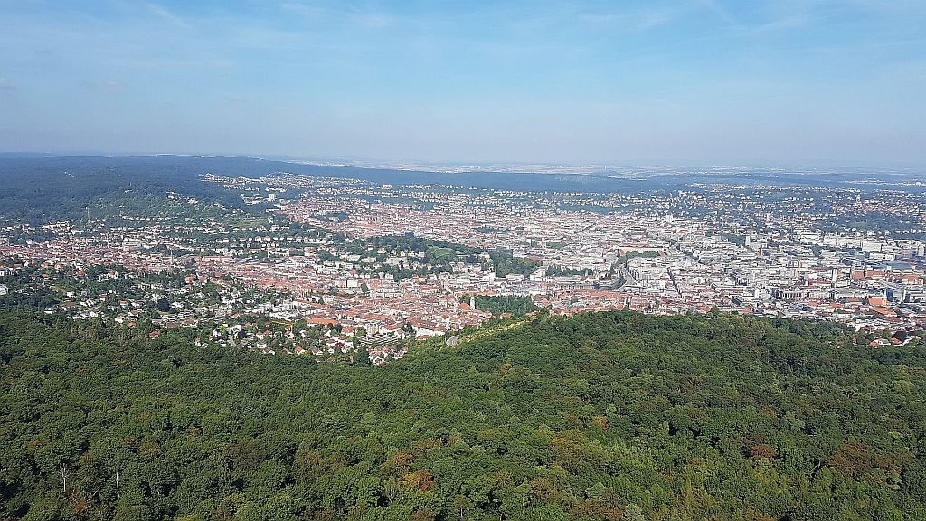 Pogled z vrha na Stuttgart